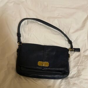 coach leather shoulder purse